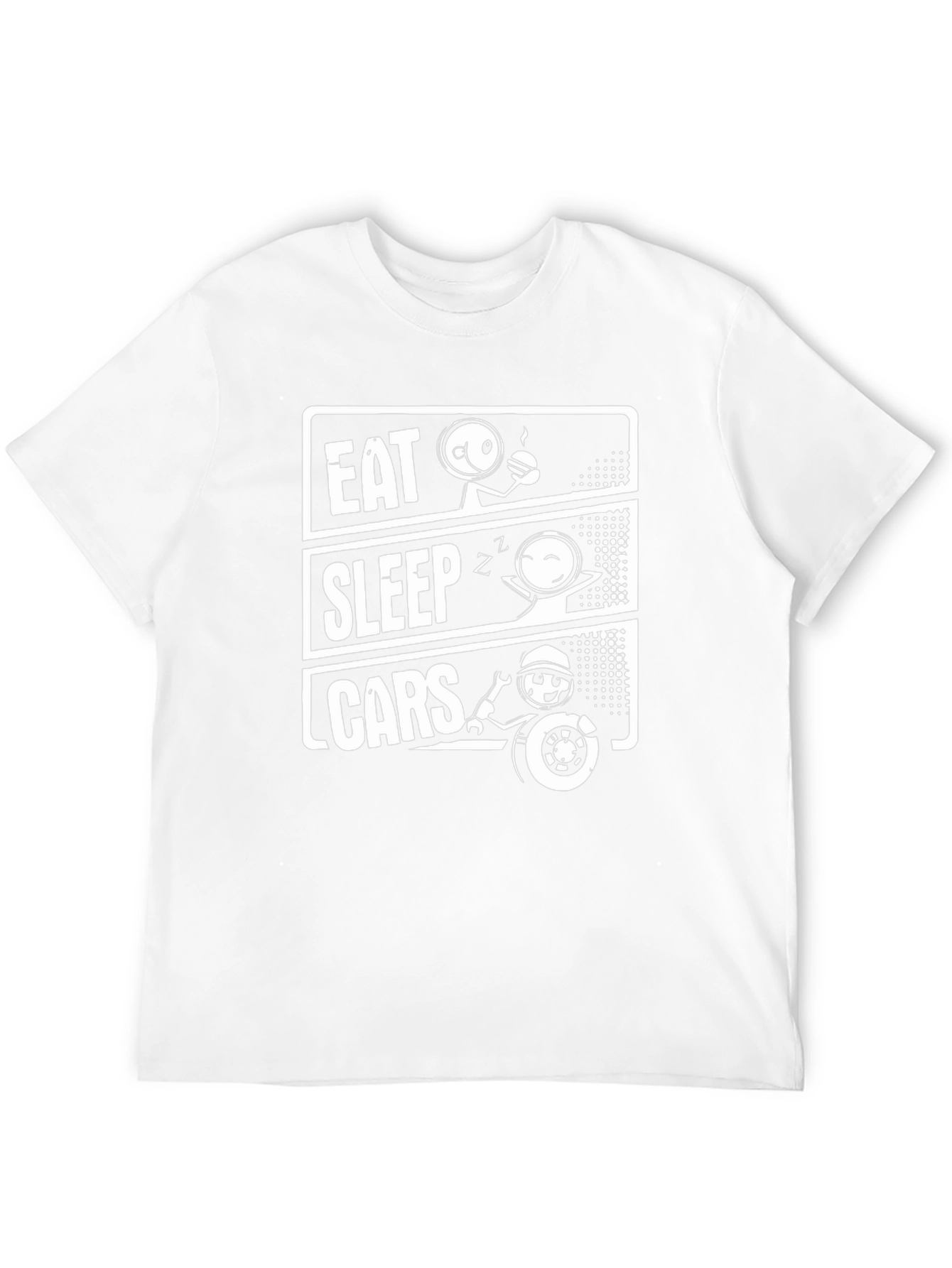 Eat Sleep Cars Funny Mechanic T-Shirt
