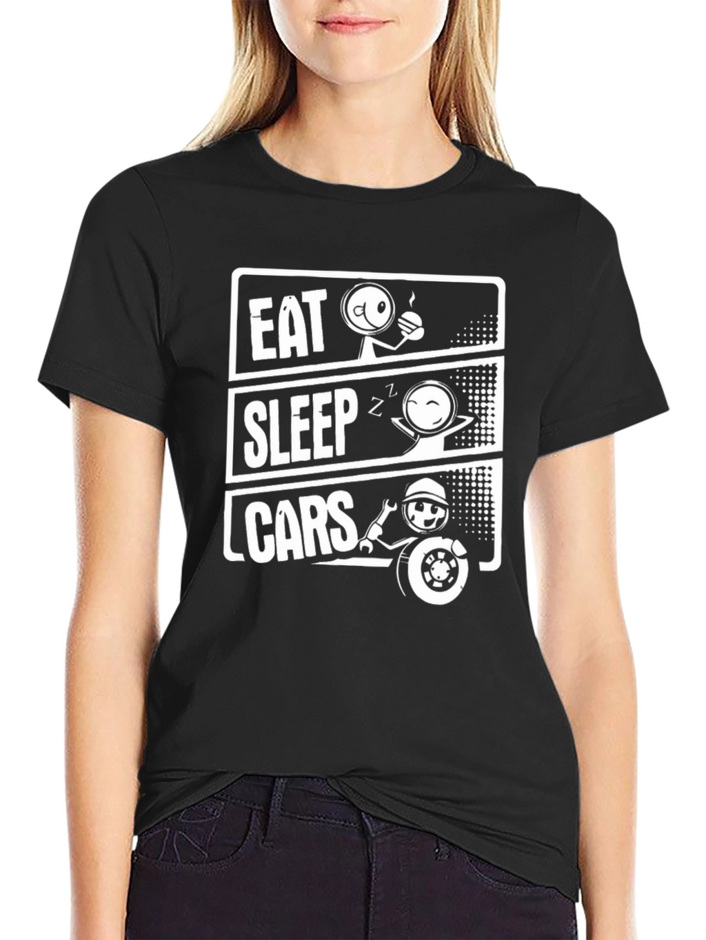 Eat Sleep Cars Funny Mechanic T-Shirt