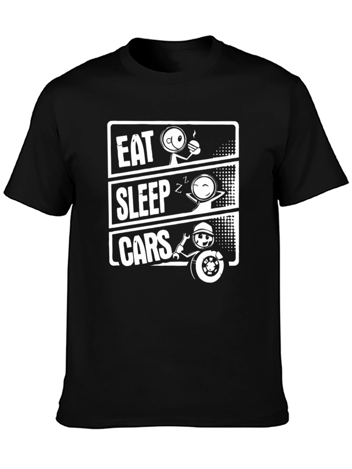Eat Sleep Cars Funny Mechanic T-Shirt