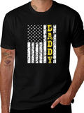 Daddy American Flag Graphic T-Shirt