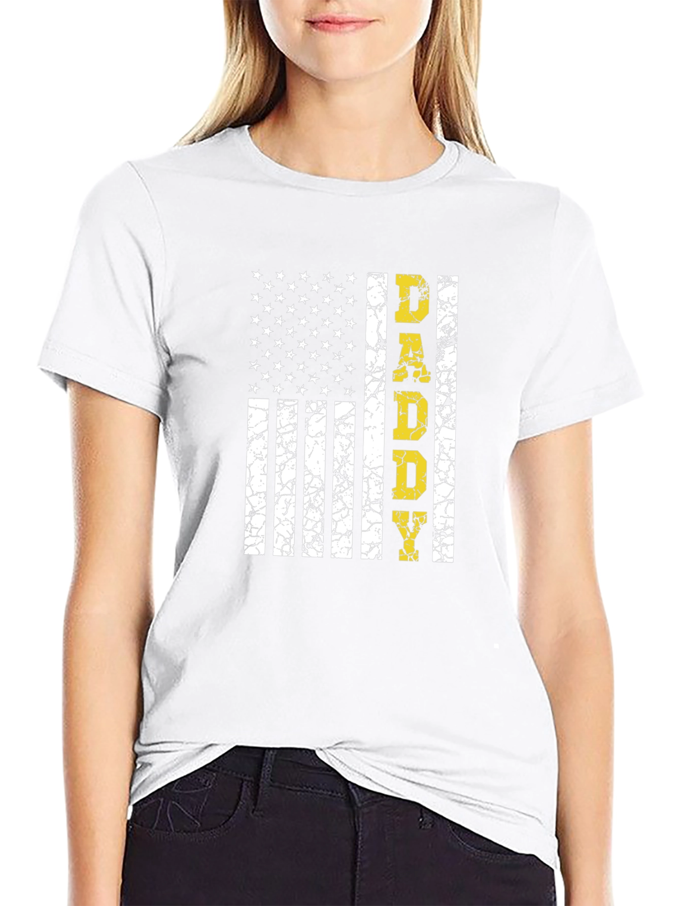 Daddy American Flag Graphic T-Shirt