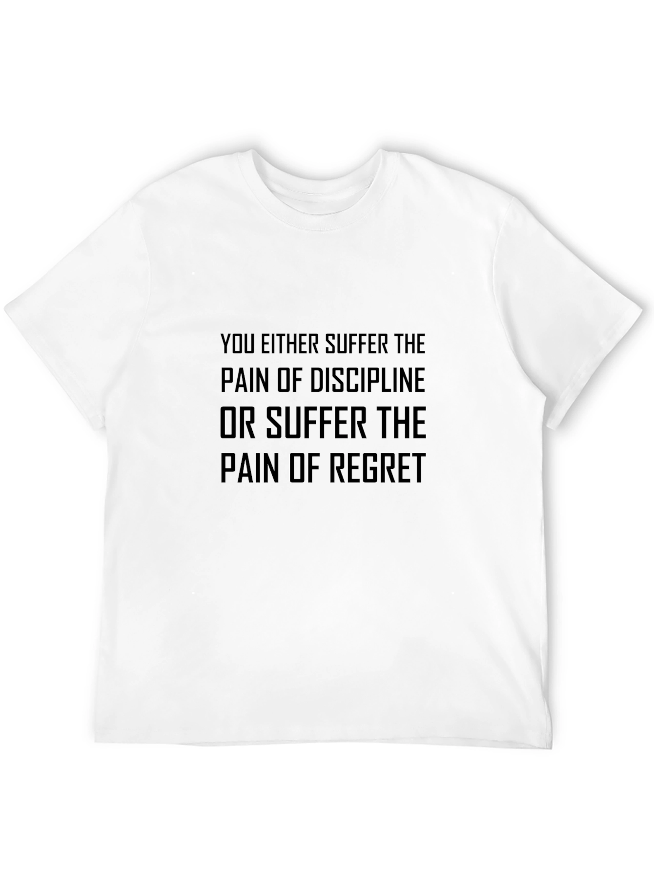 Motivational Quote T-Shirt - Discipline or Regret