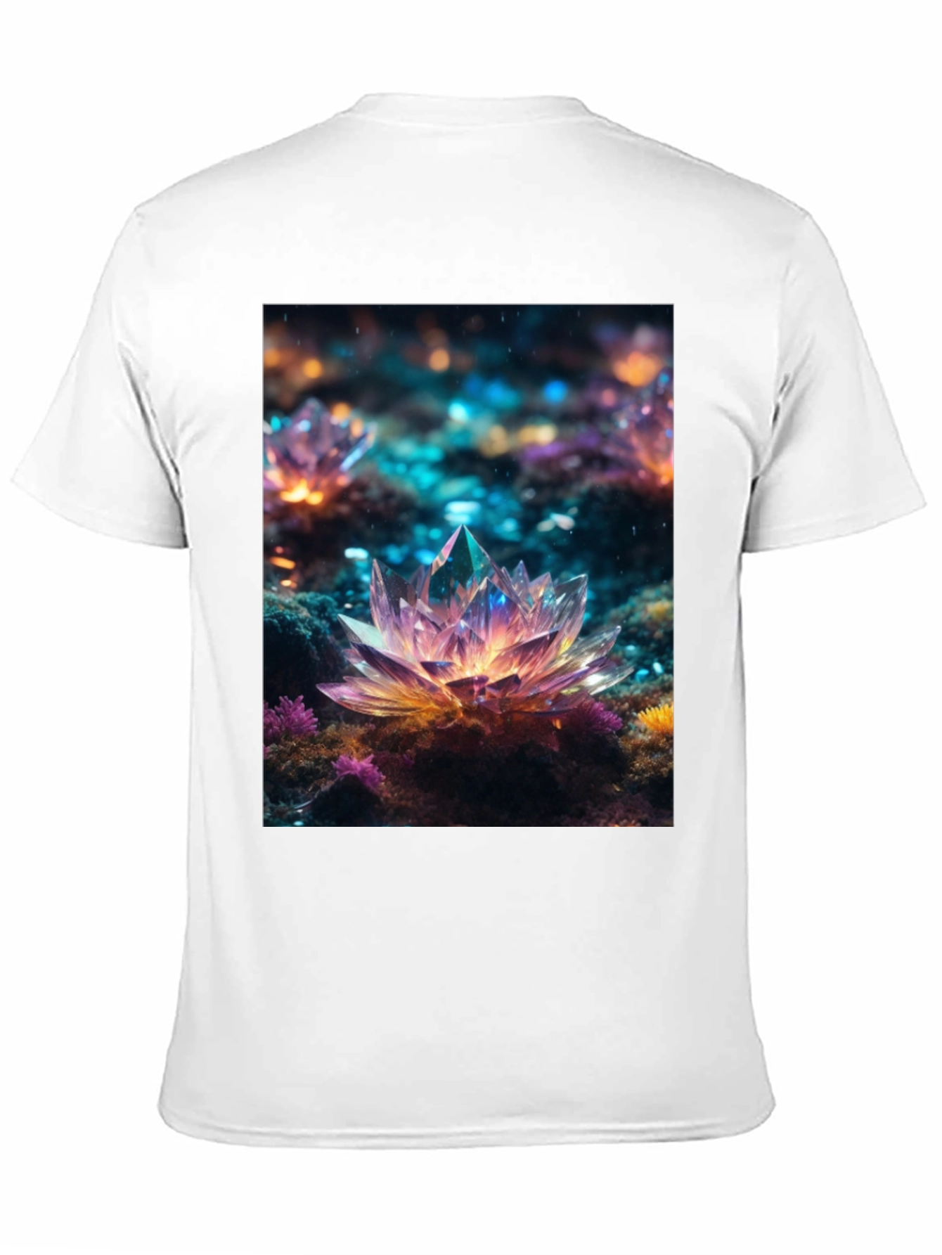 Crystal Lotus T-Shirt - Unique Art Tee