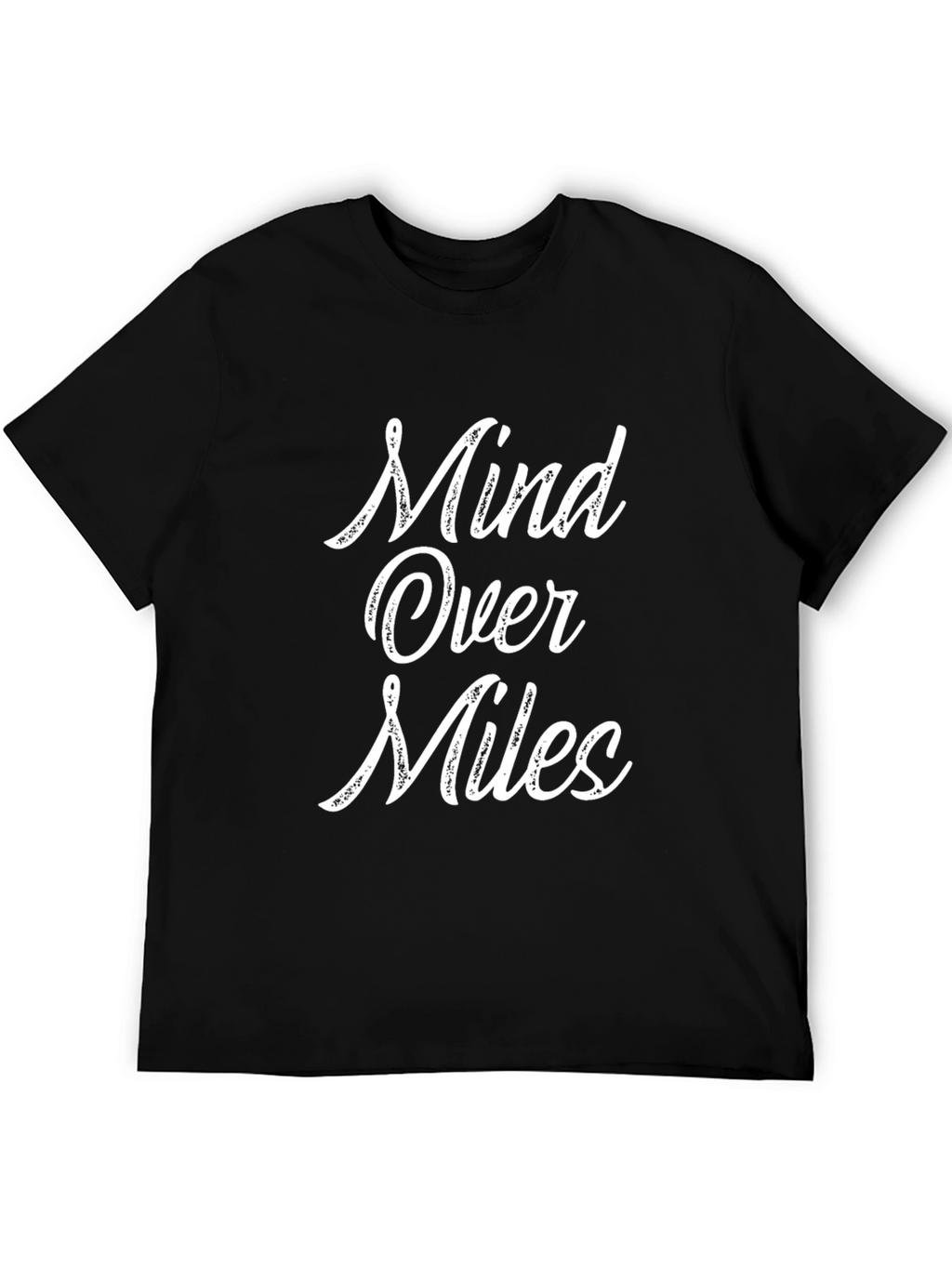 Mind Over Miles Graphic Tee - Black Cotton