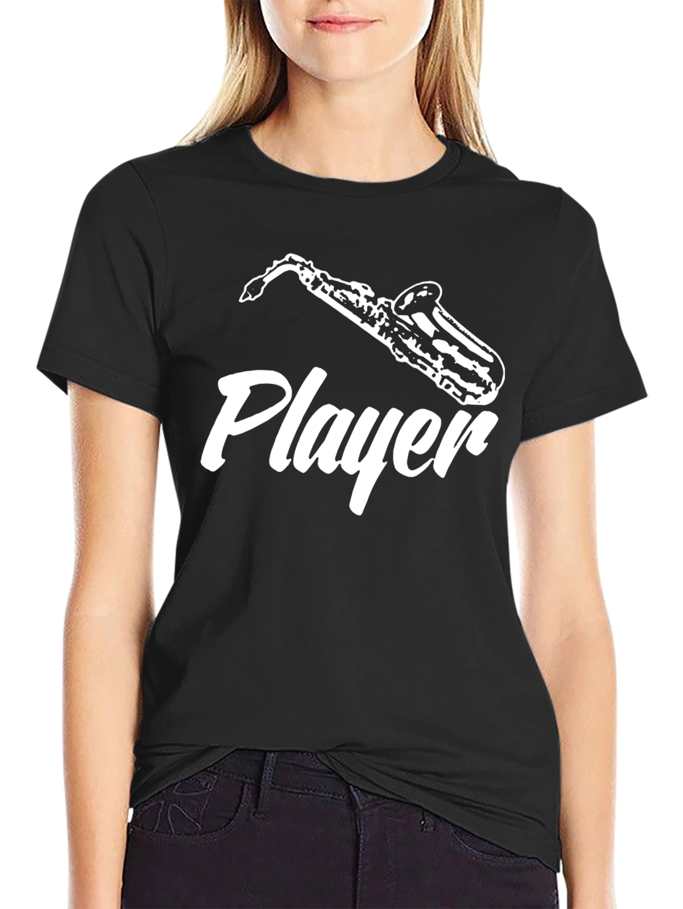 Saxophone Player Graphic Tee - Music Lovers T-Shirt