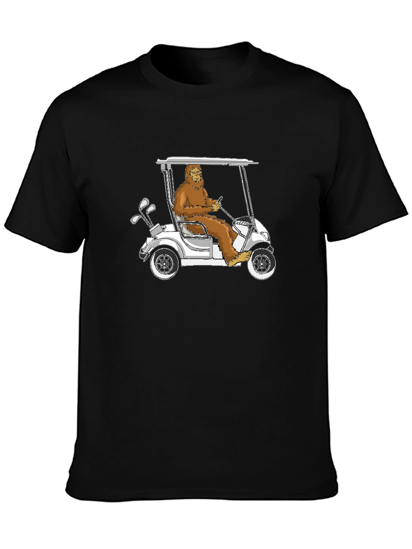 Bigfoot Golfing T-Shirt - Hilarious Sasquatch Tee