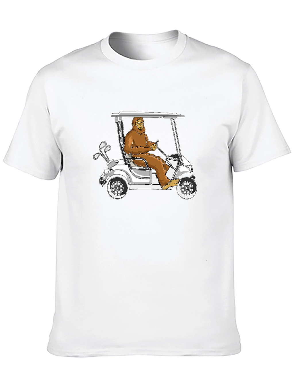 Bigfoot Golfing T-Shirt - Hilarious Sasquatch Tee