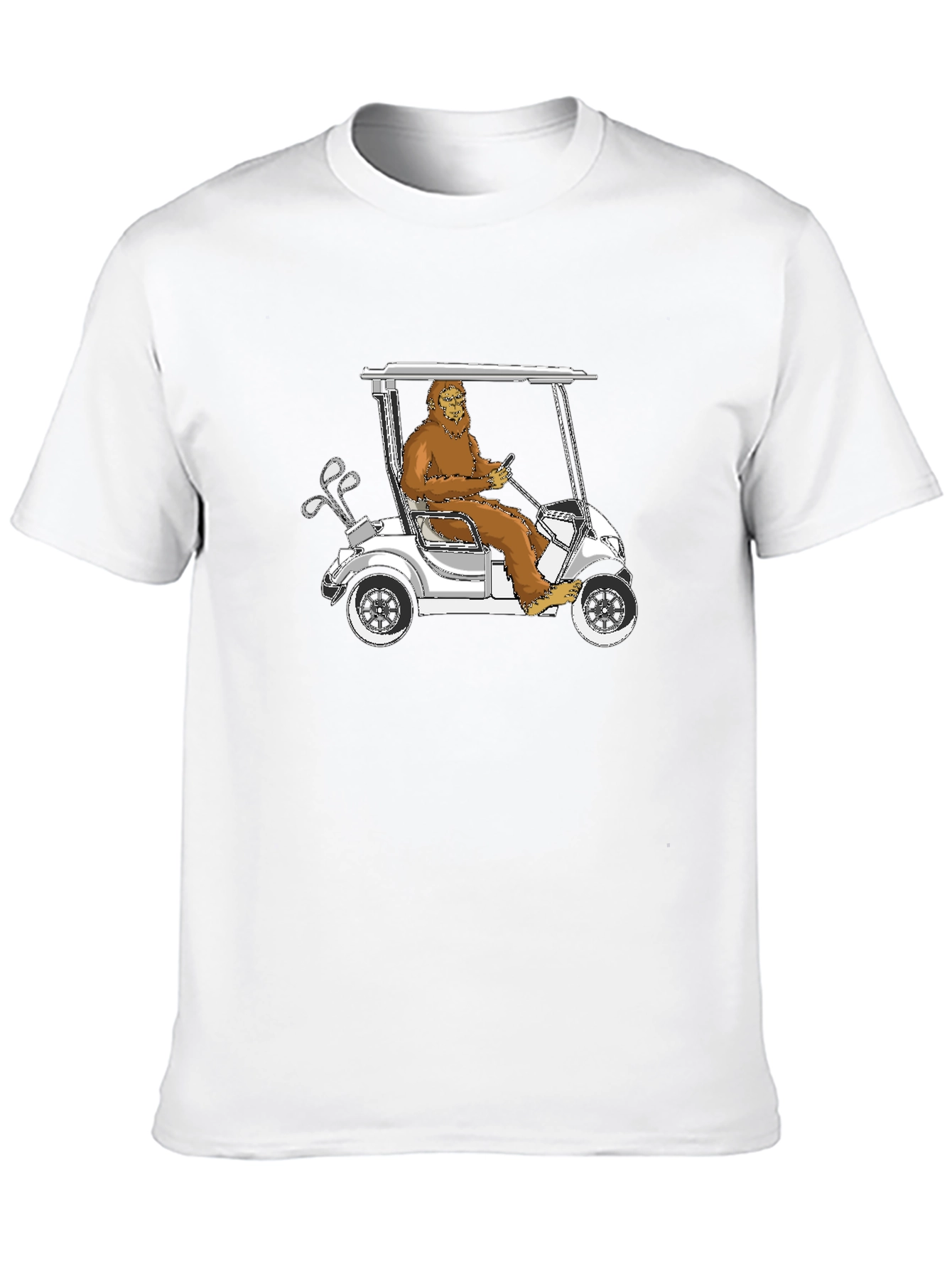 Bigfoot Golfing T-Shirt - Hilarious Sasquatch Tee
