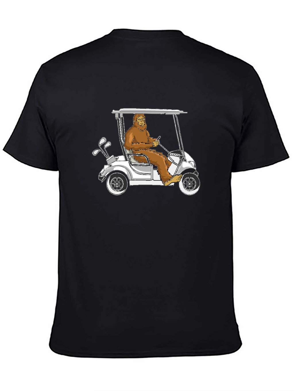 Bigfoot Golfing T-Shirt - Hilarious Sasquatch Tee