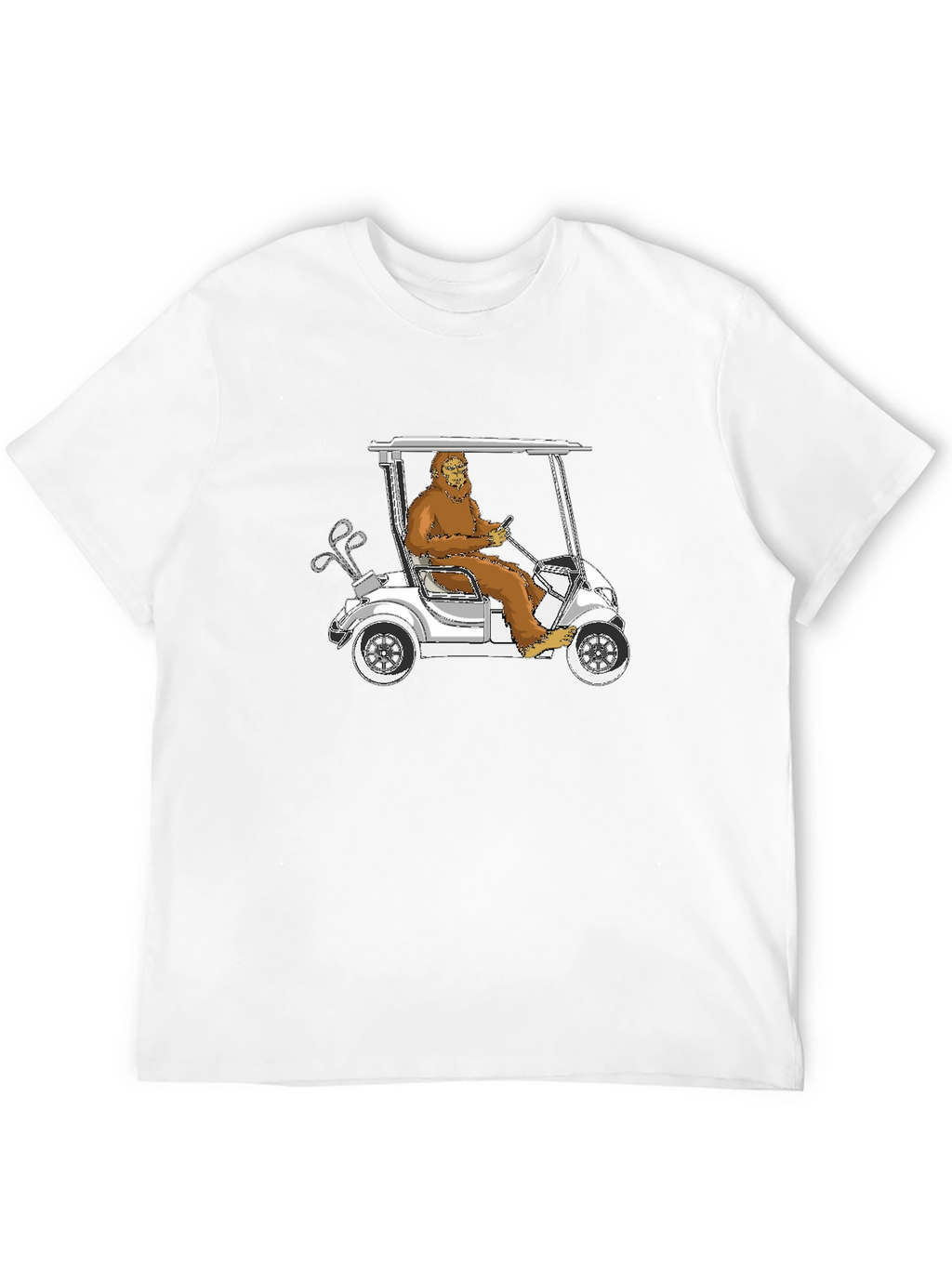 Bigfoot Golfing T-Shirt - Hilarious Sasquatch Tee