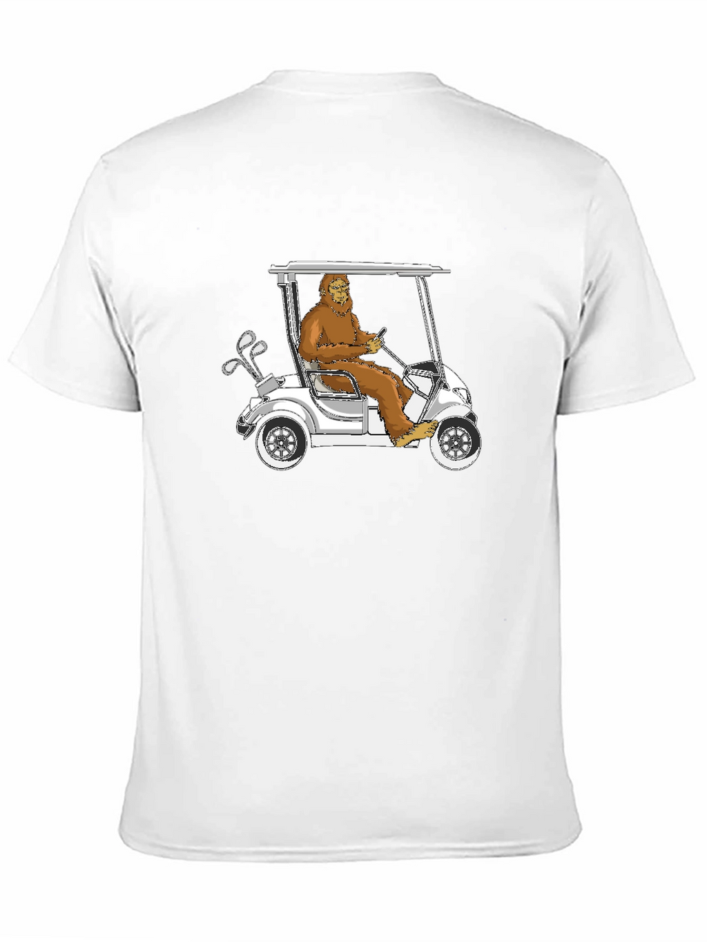 Bigfoot Golfing T-Shirt - Hilarious Sasquatch Tee