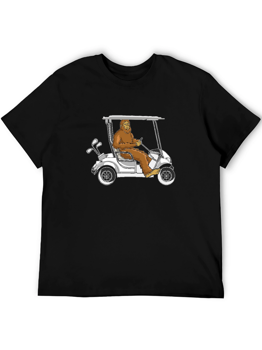 Bigfoot Golfing T-Shirt - Hilarious Sasquatch Tee