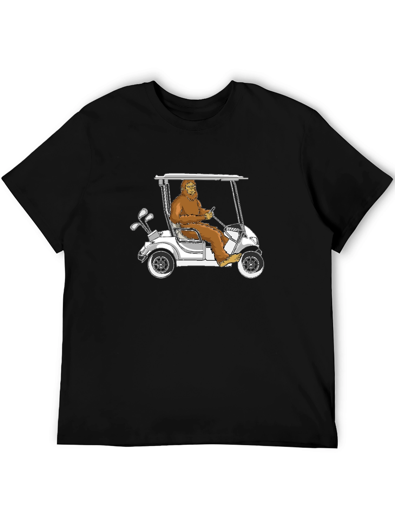 Bigfoot Golfing T-Shirt - Hilarious Sasquatch Tee
