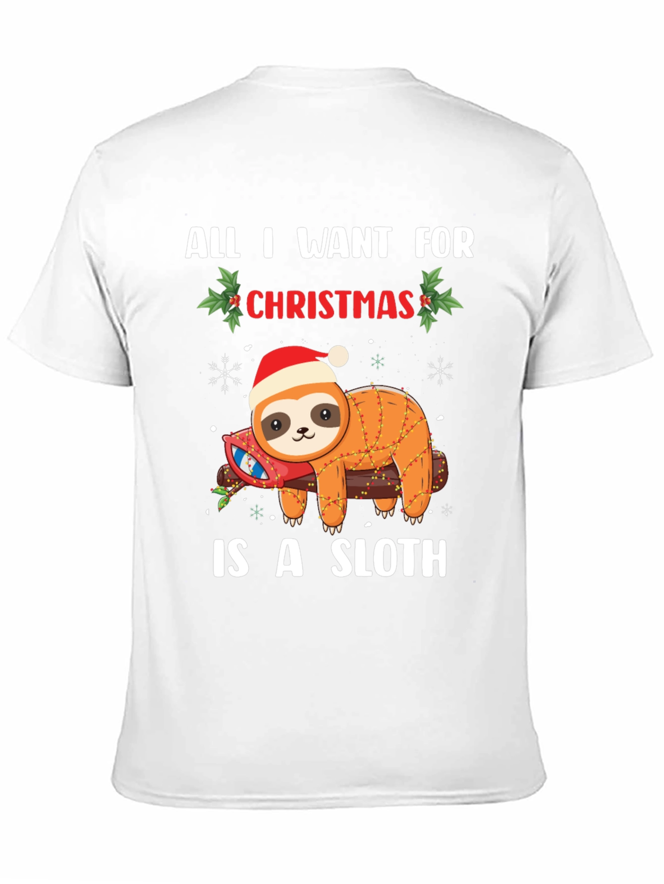 Christmas Sloth Graphic Tee