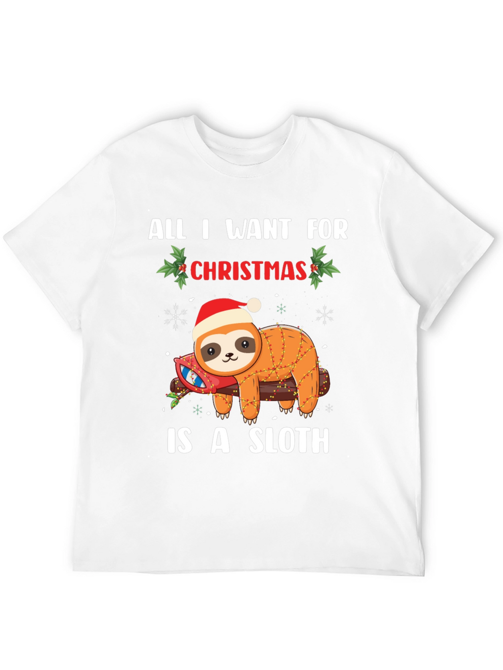 Christmas Sloth Graphic Tee