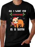 Christmas Sloth Graphic Tee