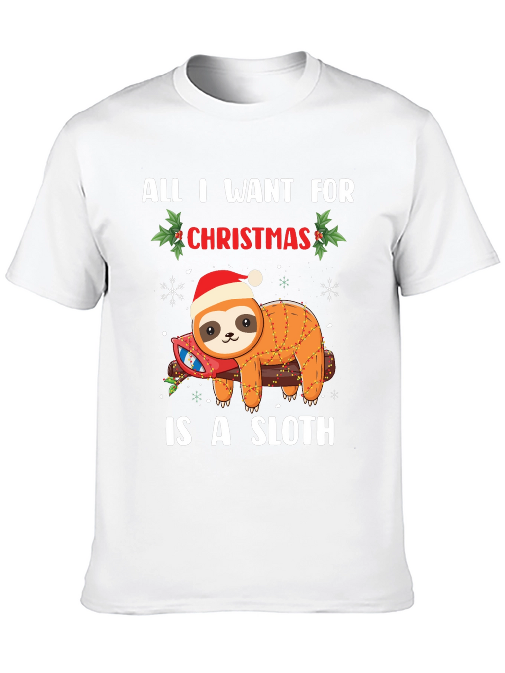 Christmas Sloth Graphic Tee