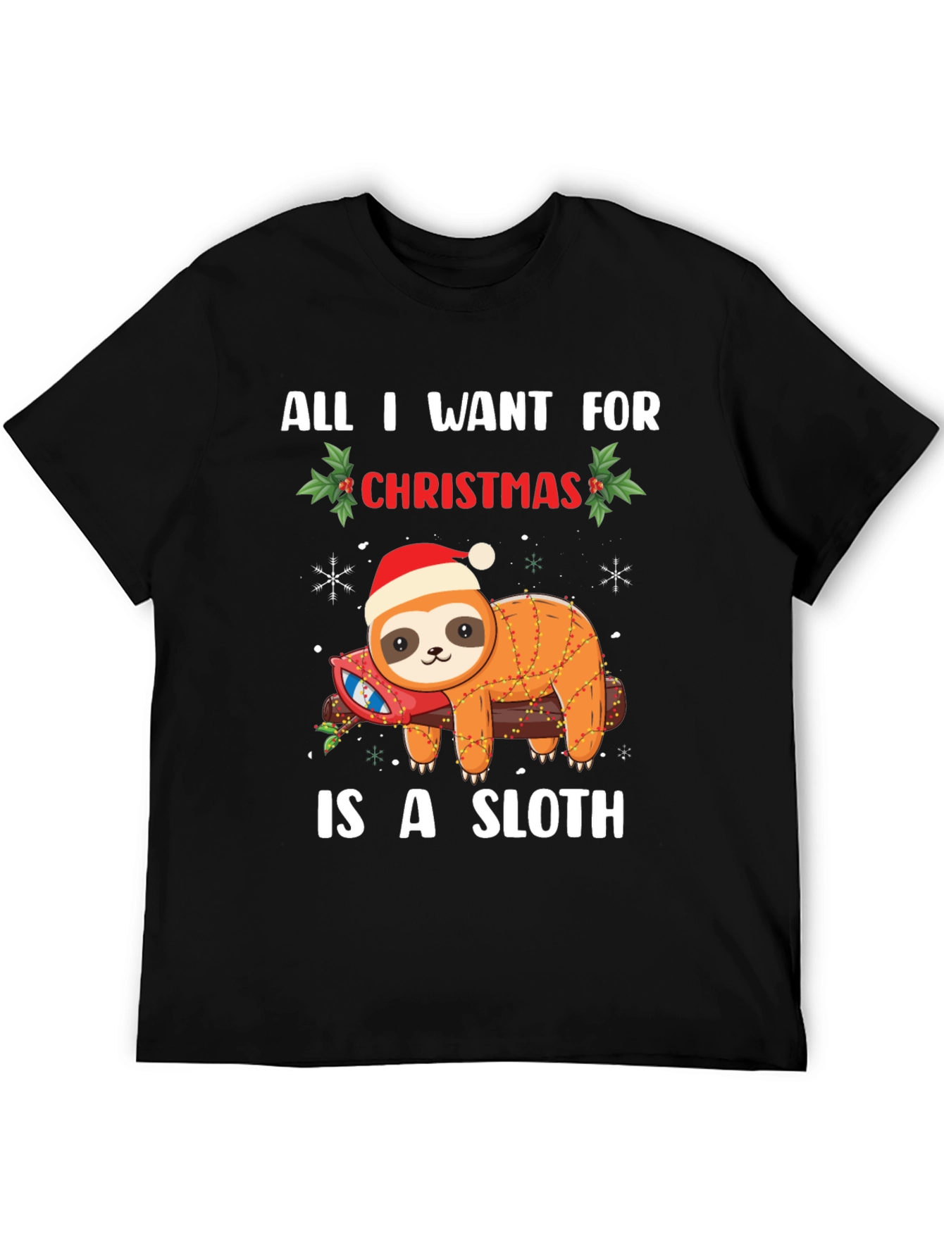 Christmas Sloth Graphic Tee