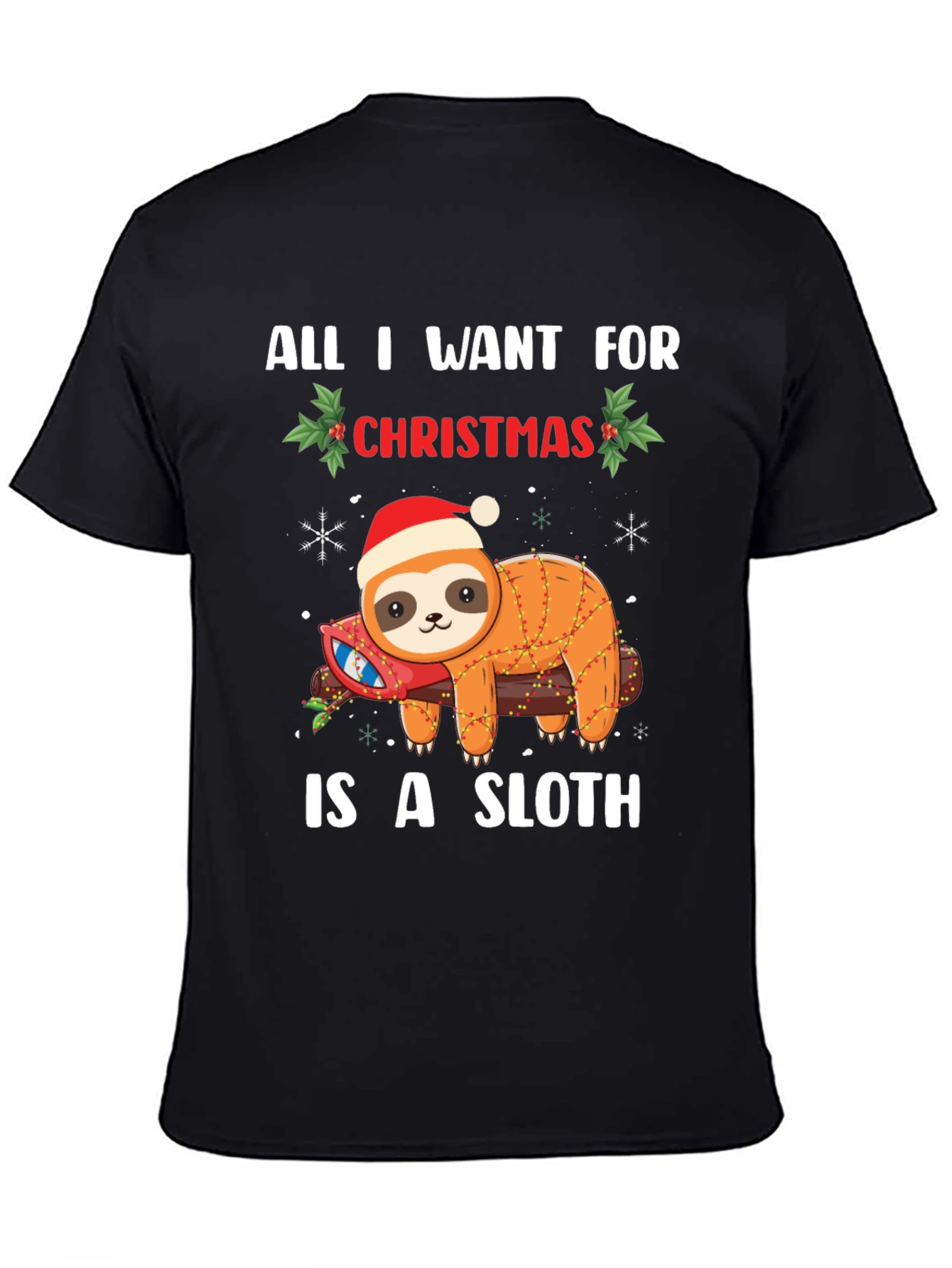 Christmas Sloth Graphic Tee