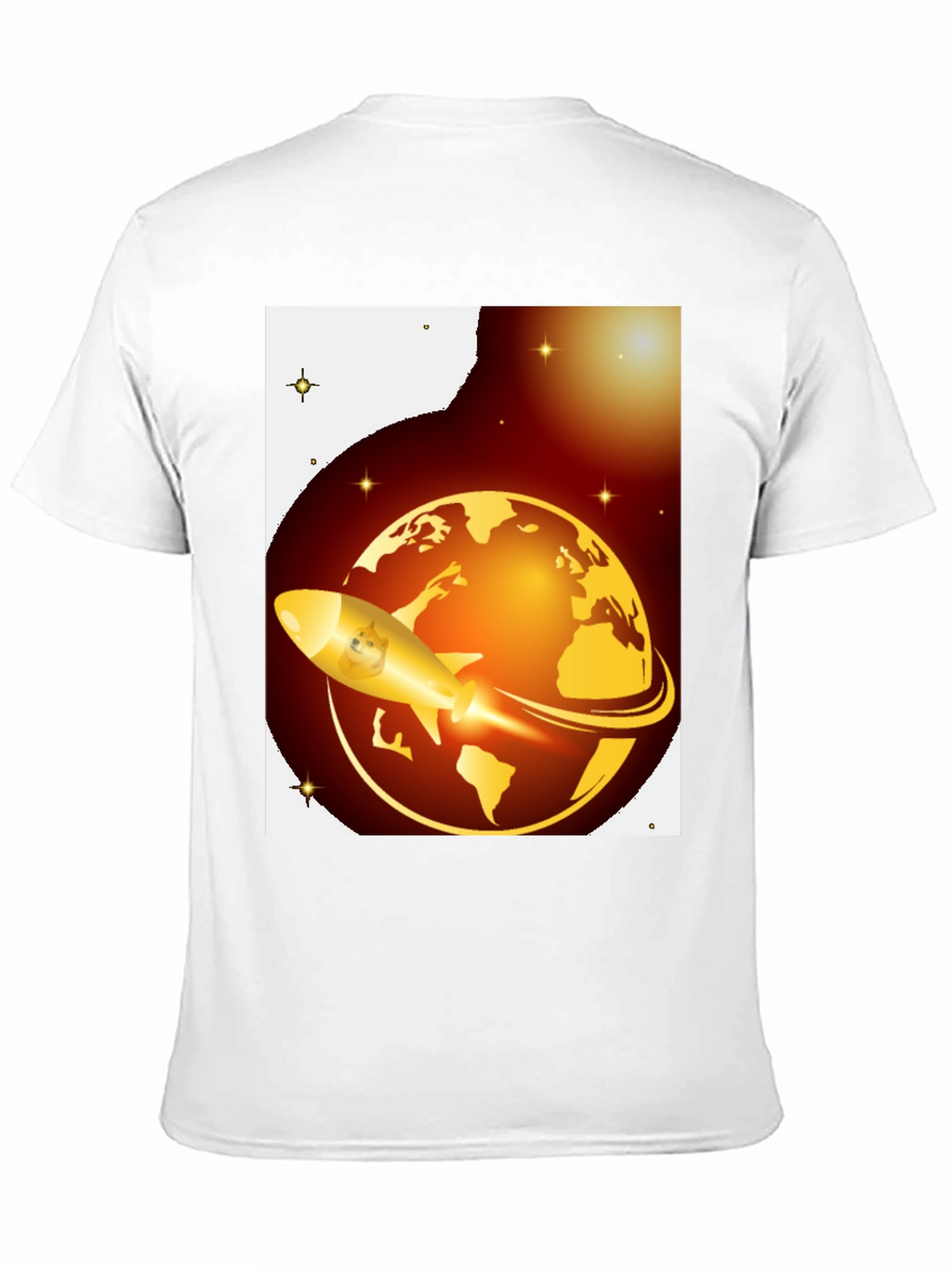 Dogecoin to the Moon Black T-Shirt