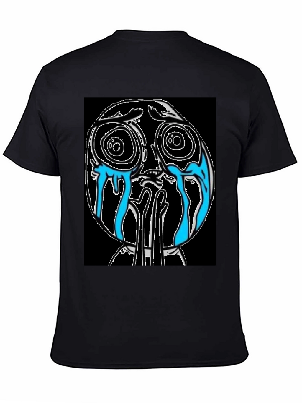 Crying Cartoon Character Graphic Tee