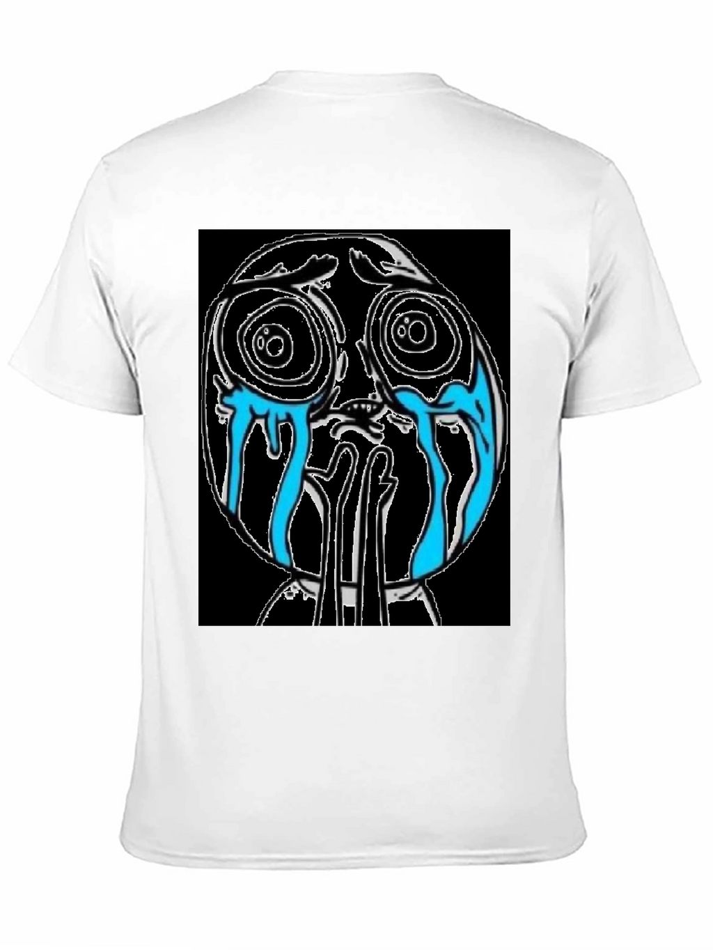 Crying Cartoon Character Graphic Tee