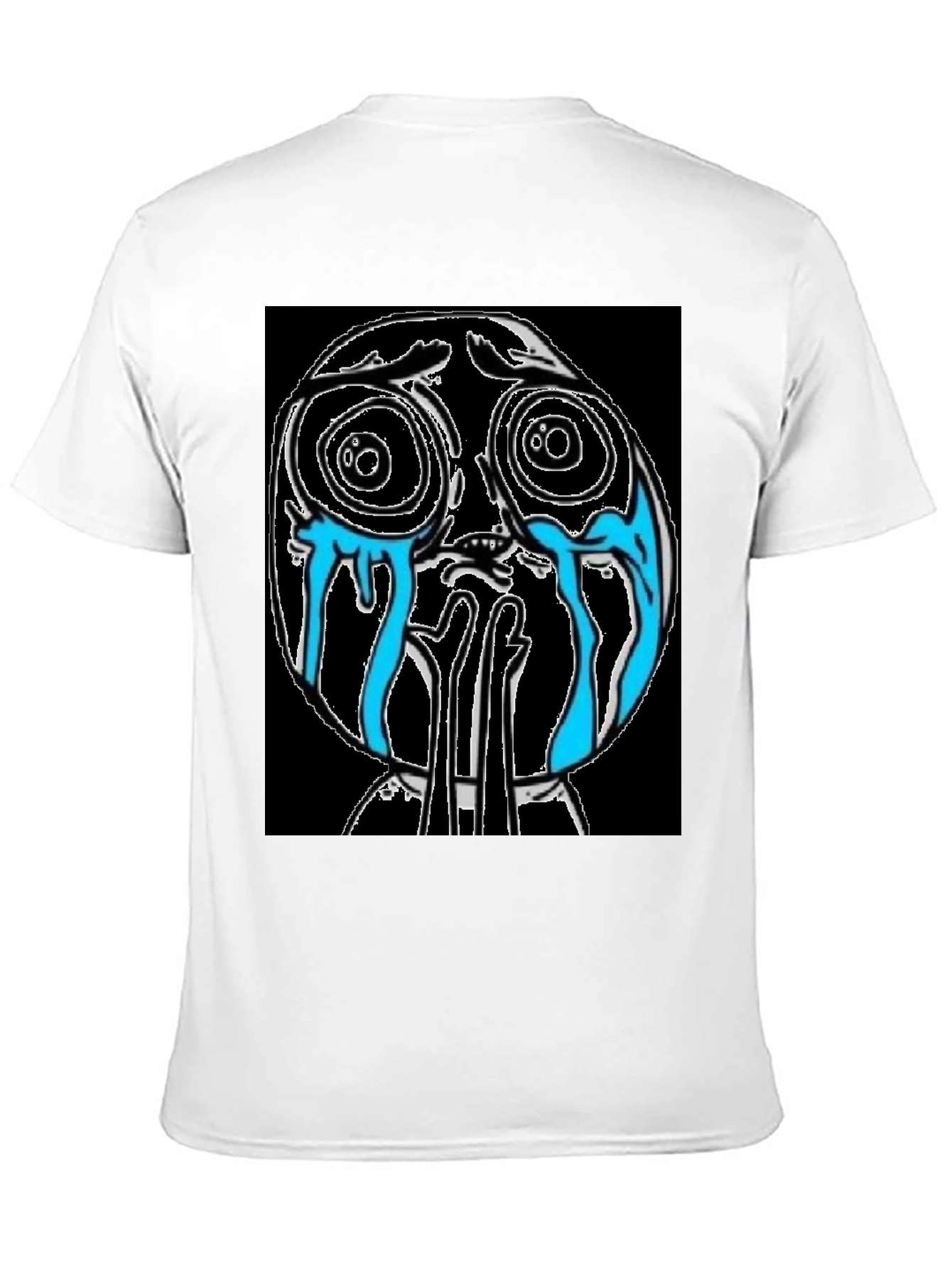 Crying Cartoon Character Graphic Tee