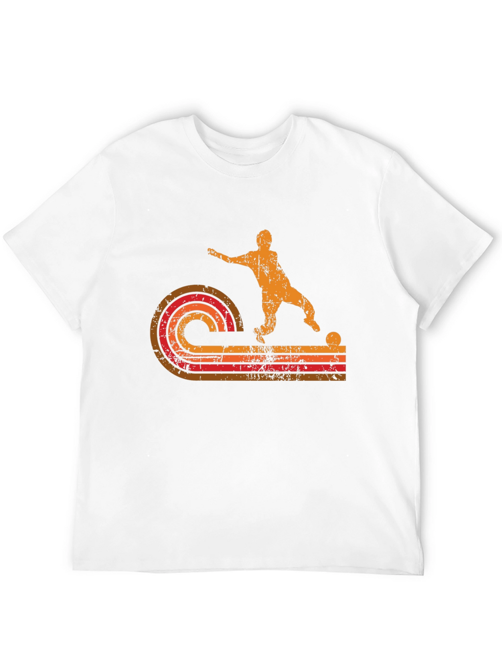 Retro Soccer Player Graphic T-Shirt