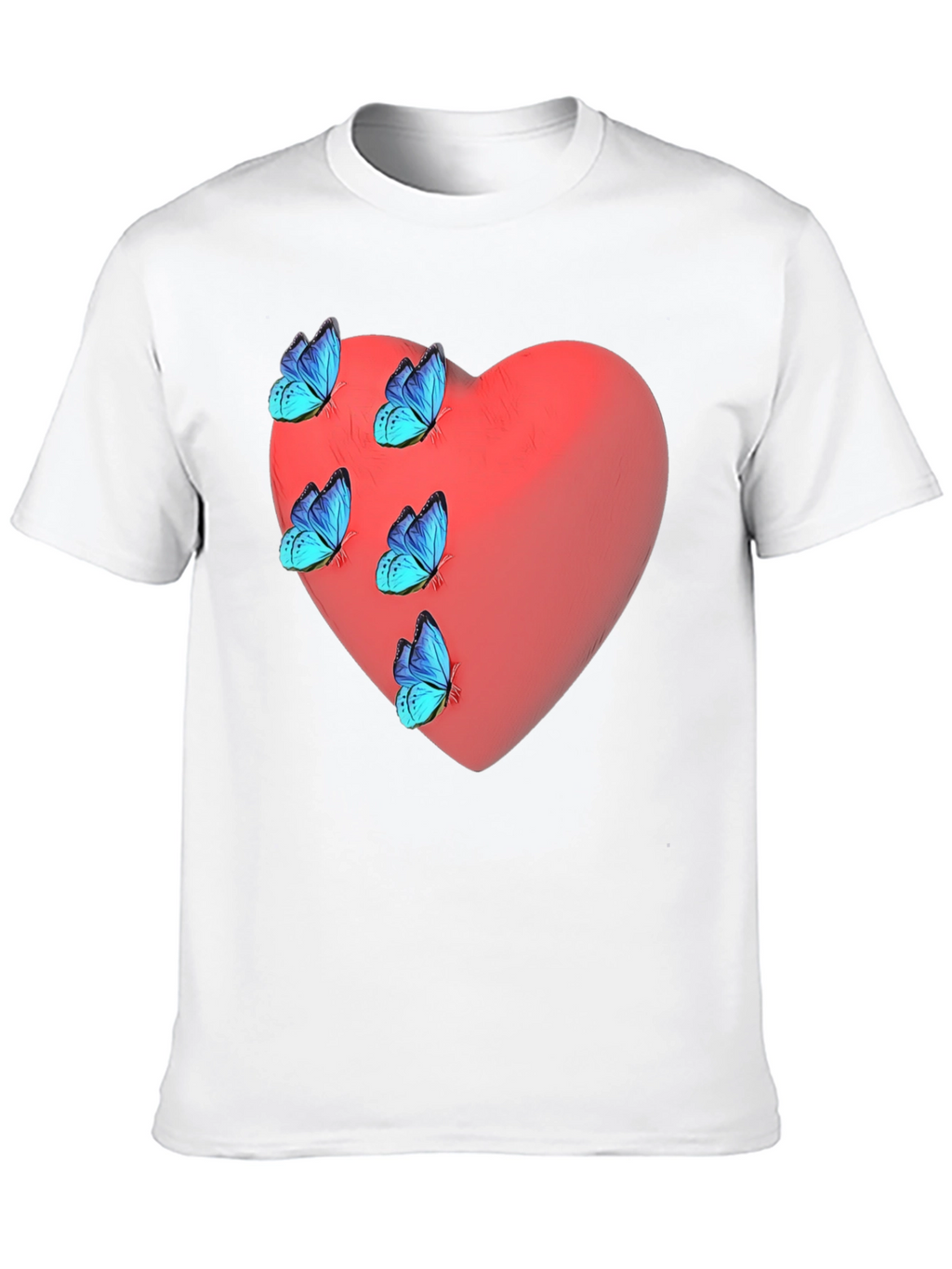 Heart & Butterfly Graphic T-Shirt