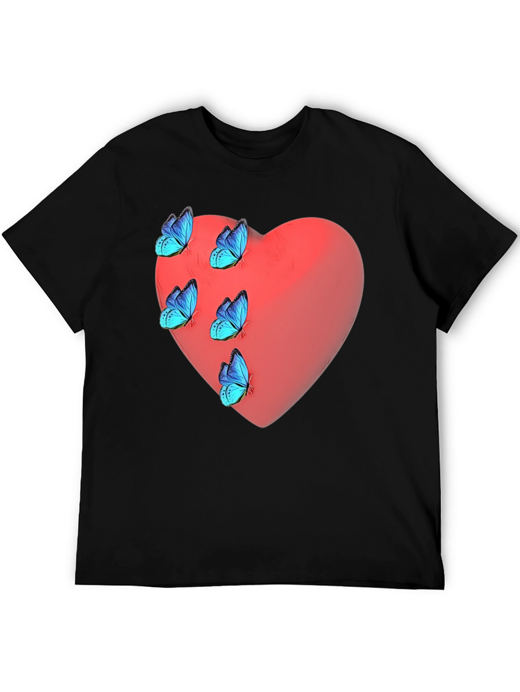 Heart & Butterfly Graphic T-Shirt