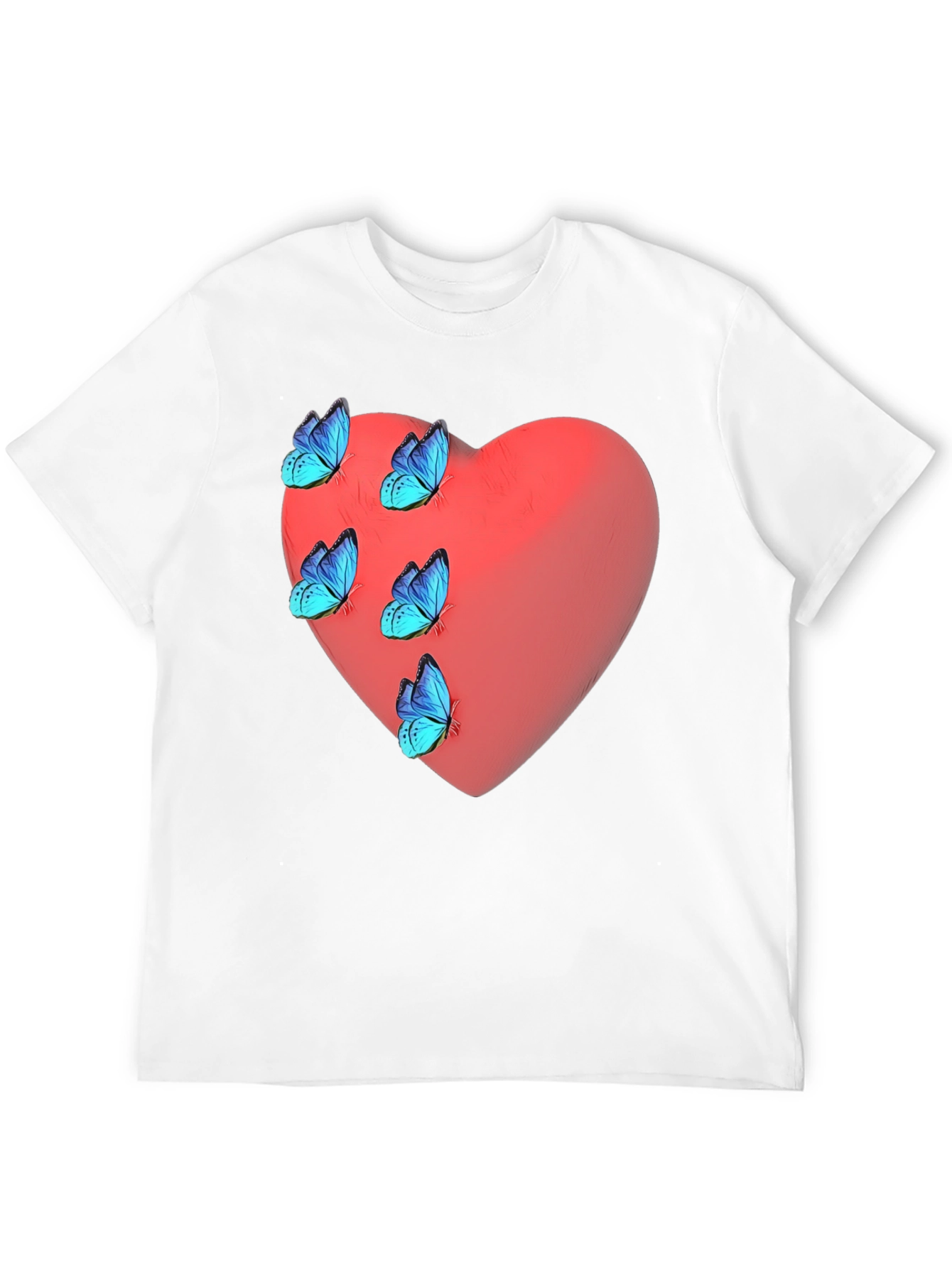 Heart & Butterfly Graphic T-Shirt