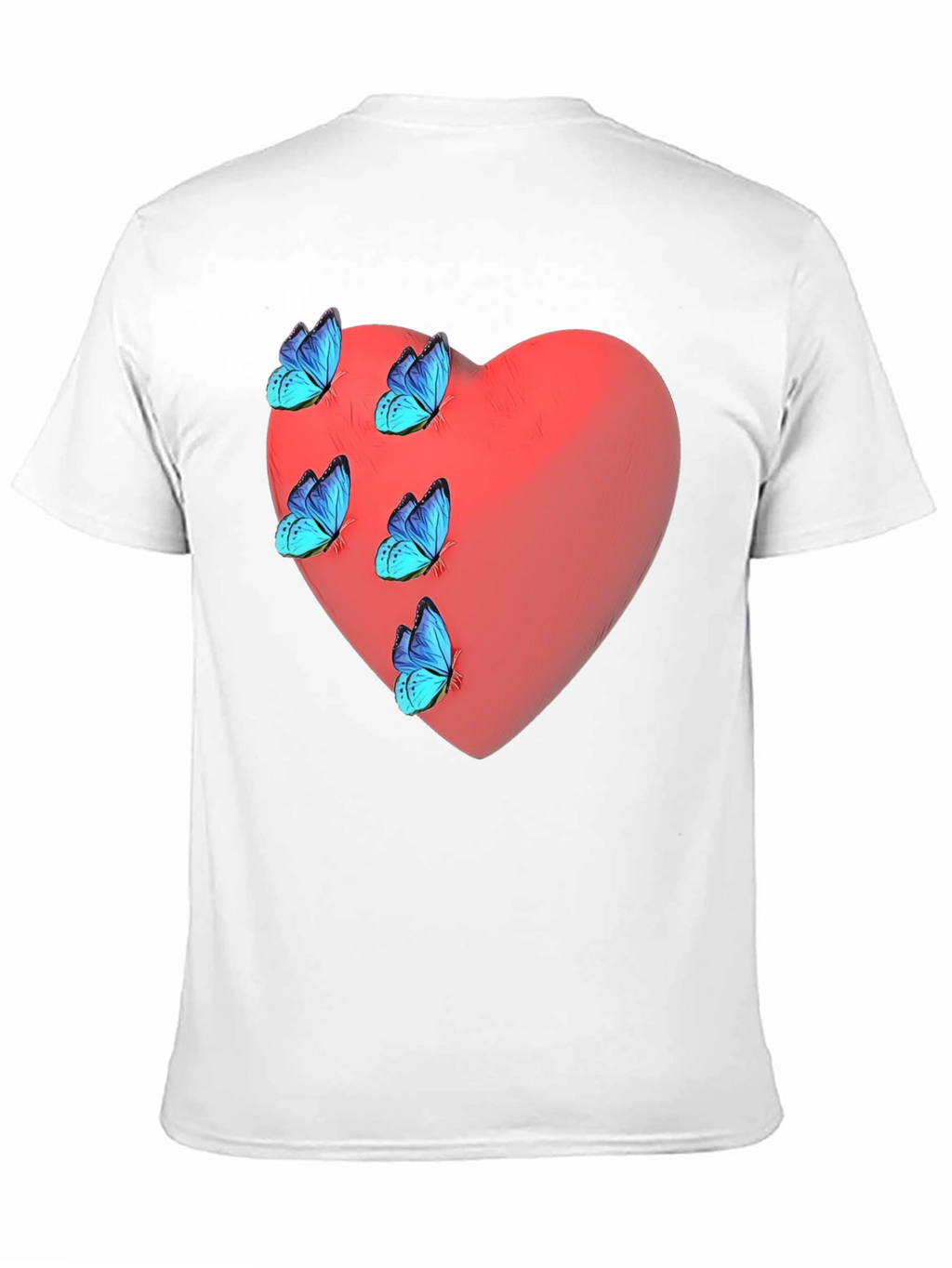 Heart & Butterfly Graphic T-Shirt