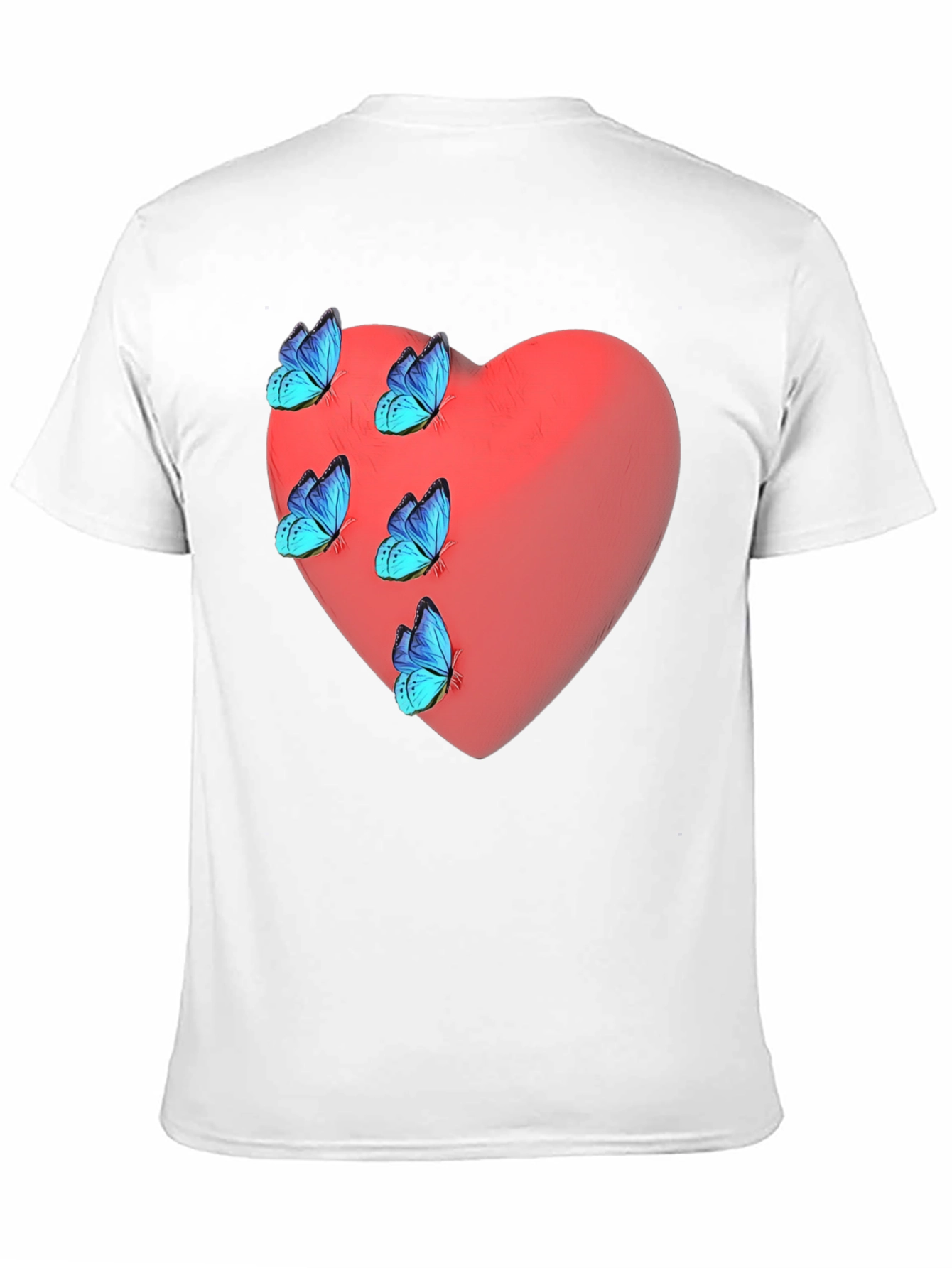 Heart & Butterfly Graphic T-Shirt