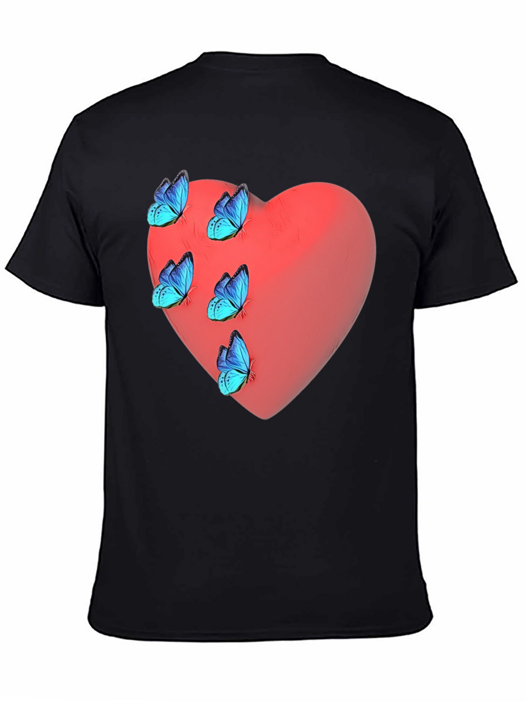 Heart & Butterfly Graphic T-Shirt