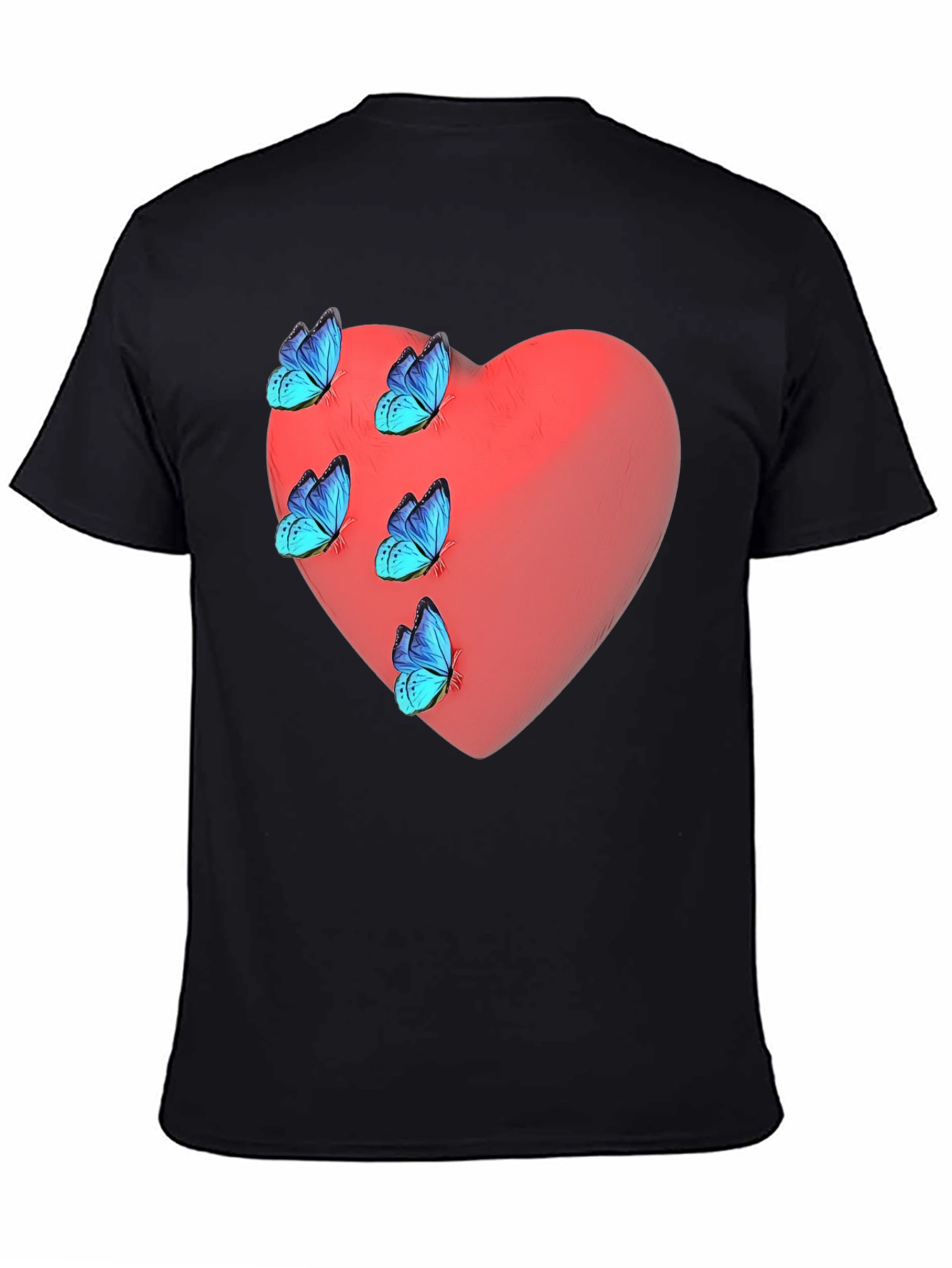 Heart & Butterfly Graphic T-Shirt