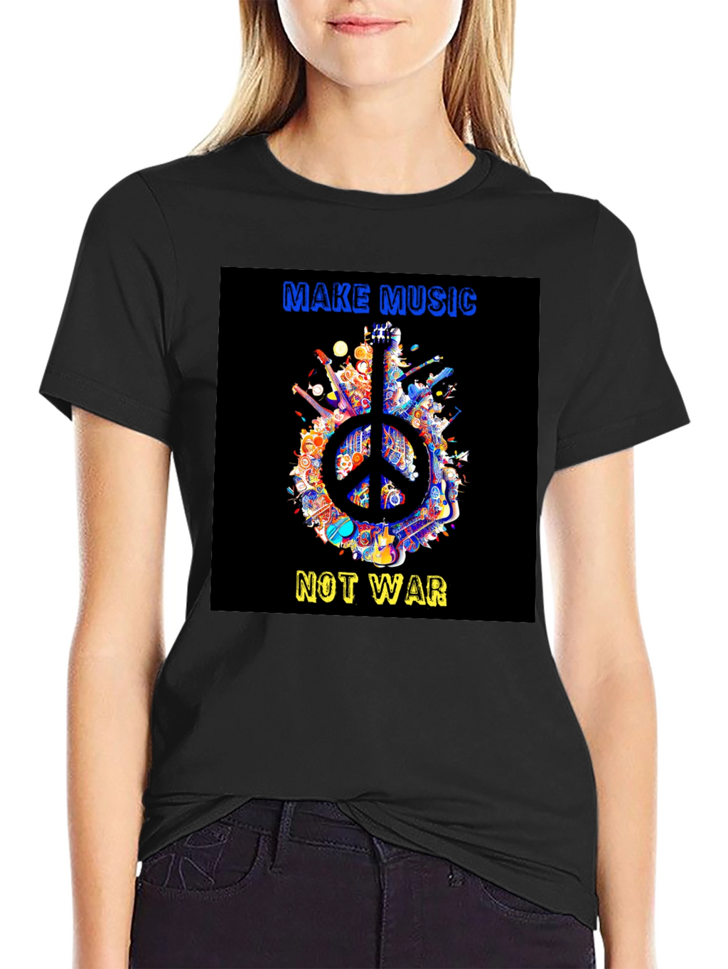 Make Music Not War Peace T-Shirt