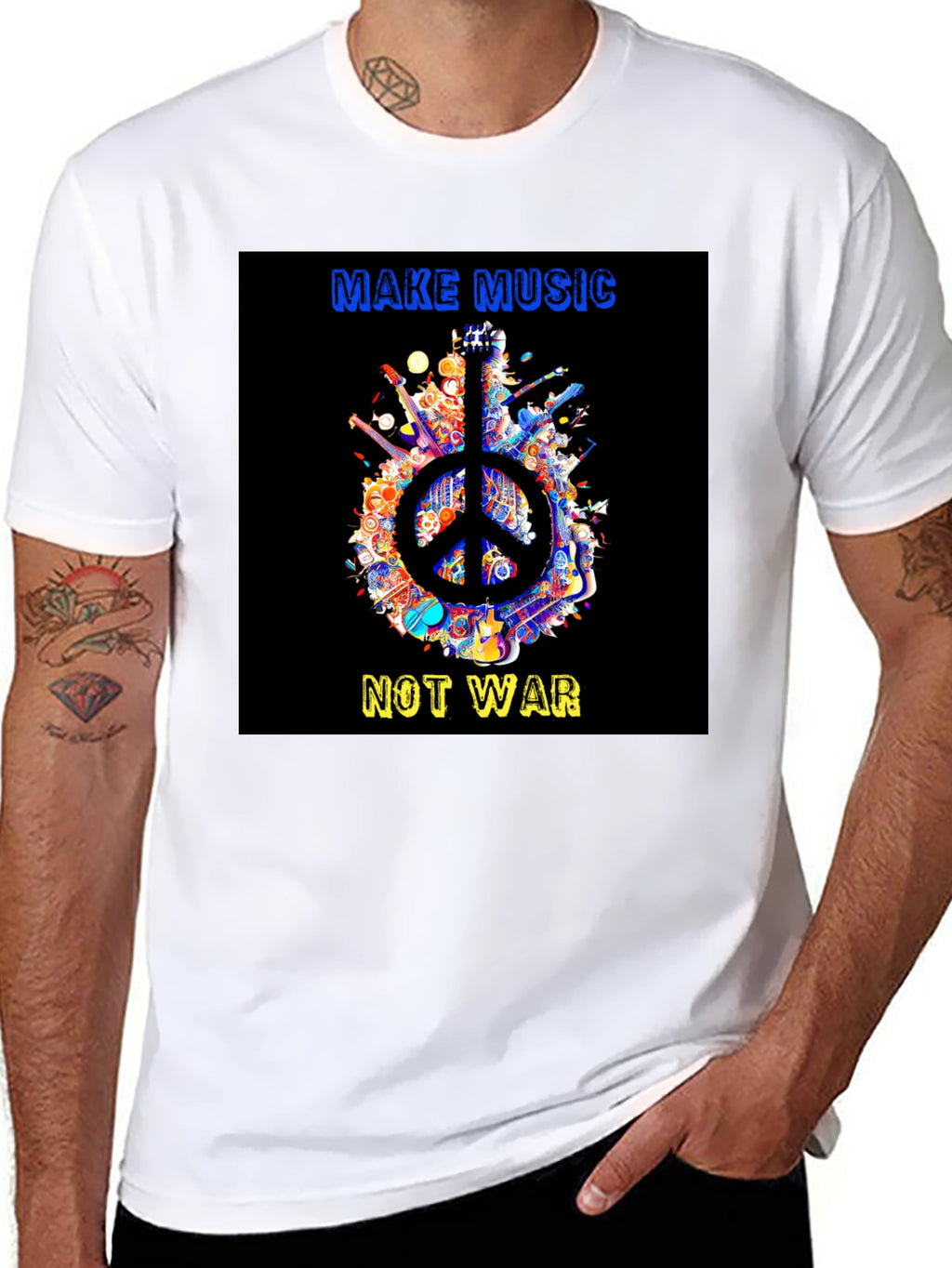 Make Music Not War Peace T-Shirt