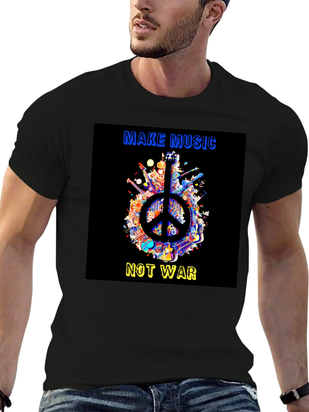 Make Music Not War Peace T-Shirt