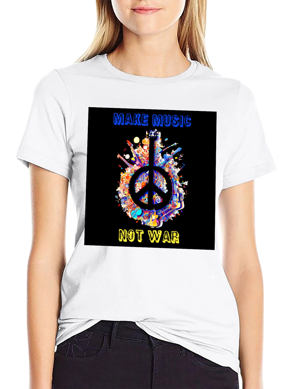 Make Music Not War Peace T-Shirt