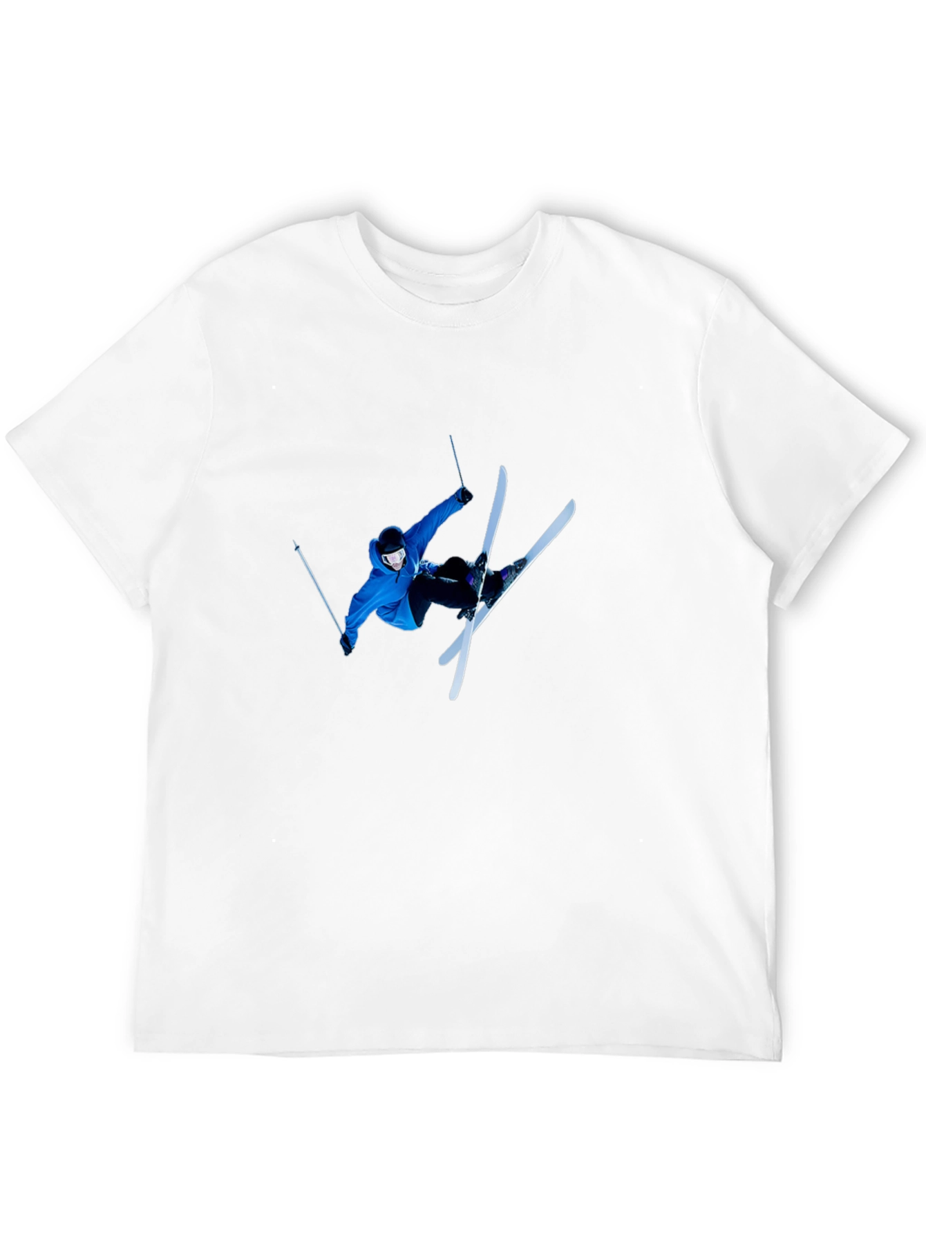 Skiing Stunt T-Shirt - Black