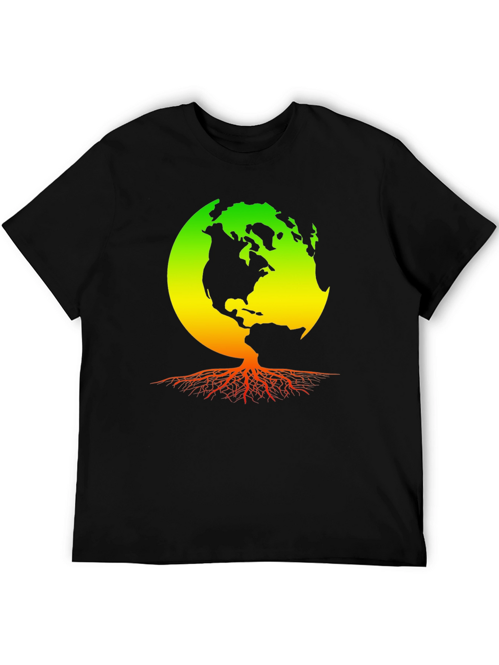 Earth Roots T-Shirt - Rastafarian World Design