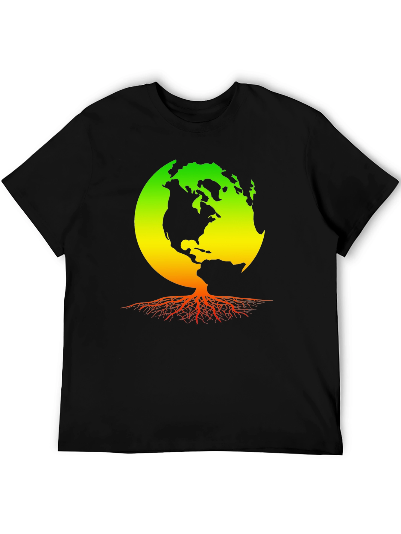 Earth Roots T-Shirt - Rastafarian World Design