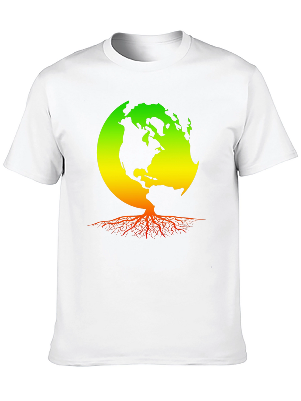 Earth Roots T-Shirt - Rastafarian World Design