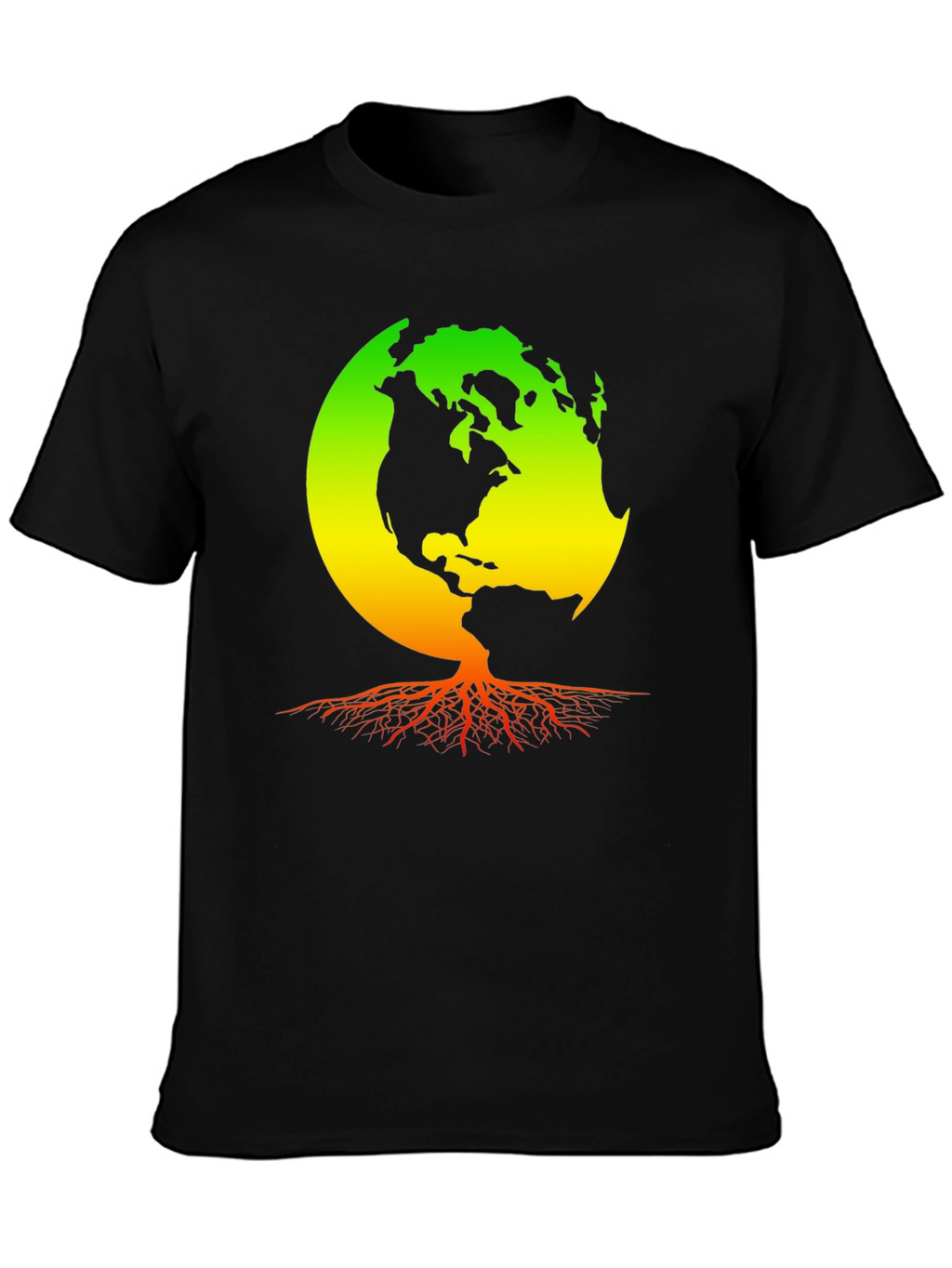 Earth Roots T-Shirt - Rastafarian World Design