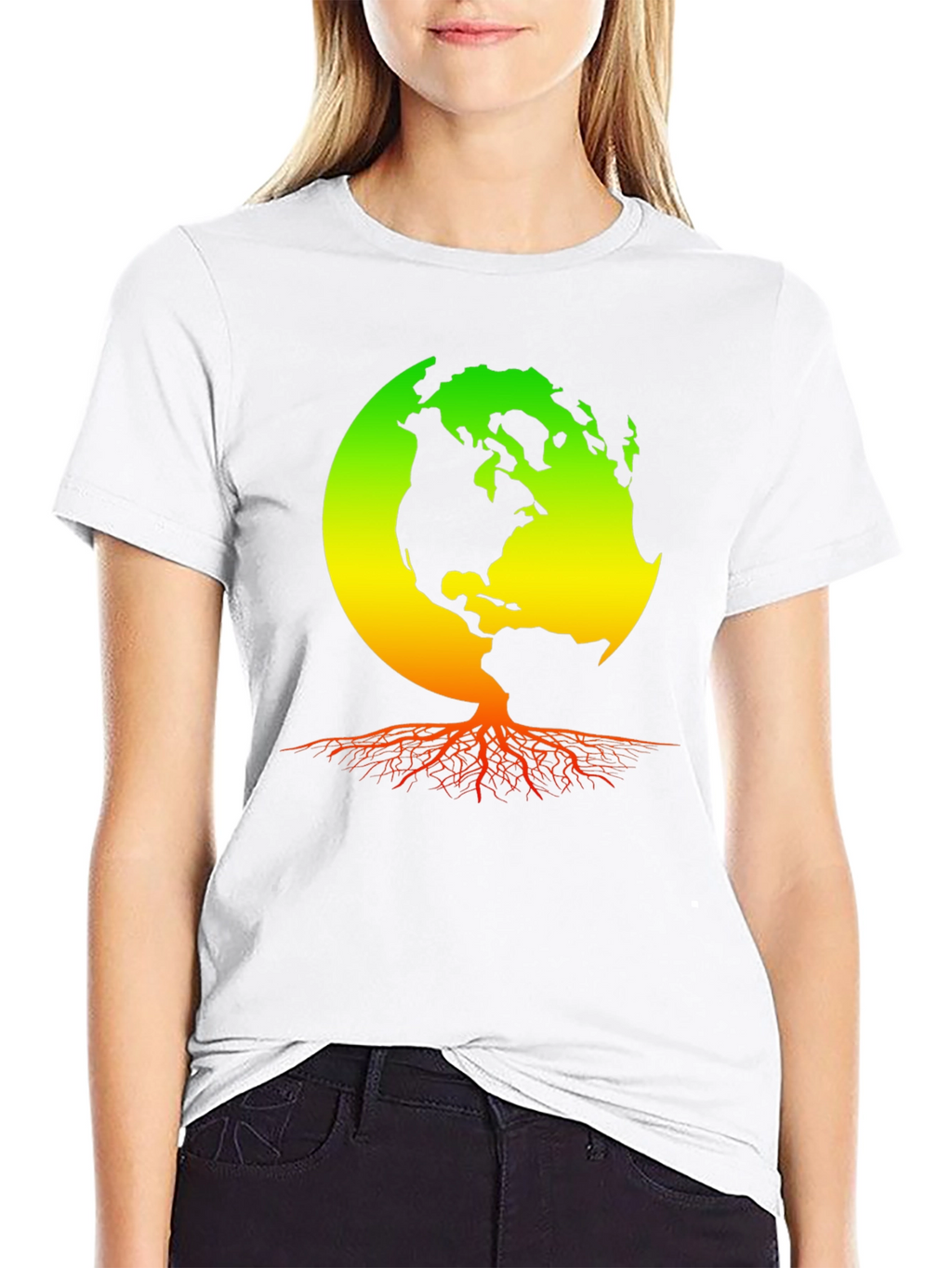 Earth Roots T-Shirt - Rastafarian World Design