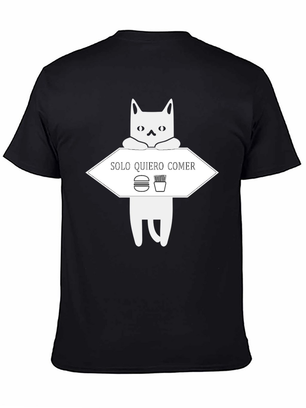 Solo Quiero Comer Funny Cat T-Shirt