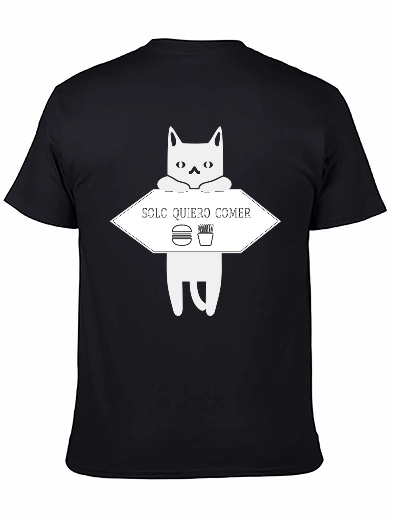 Solo Quiero Comer Funny Cat T-Shirt