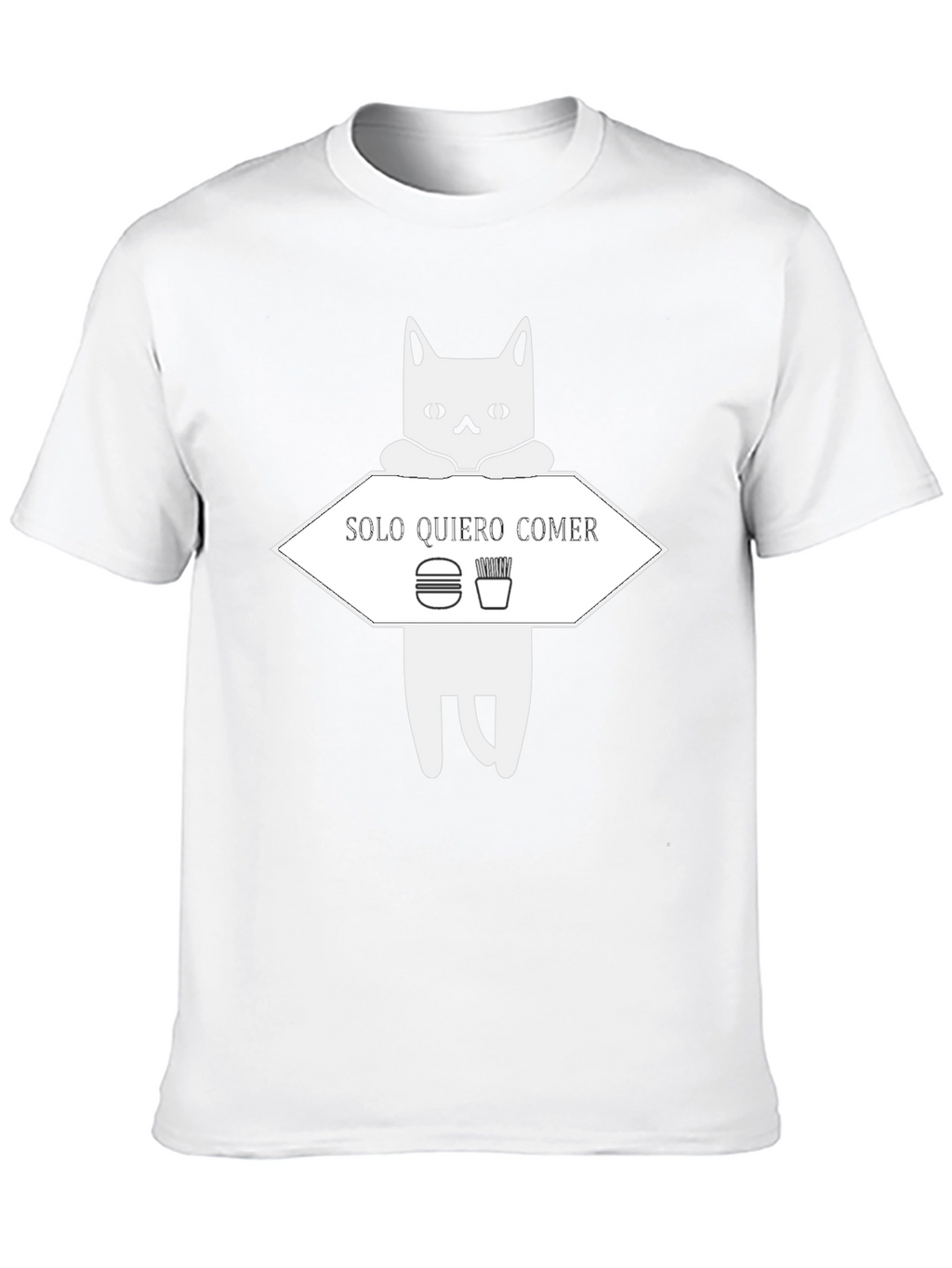 Solo Quiero Comer Funny Cat T-Shirt