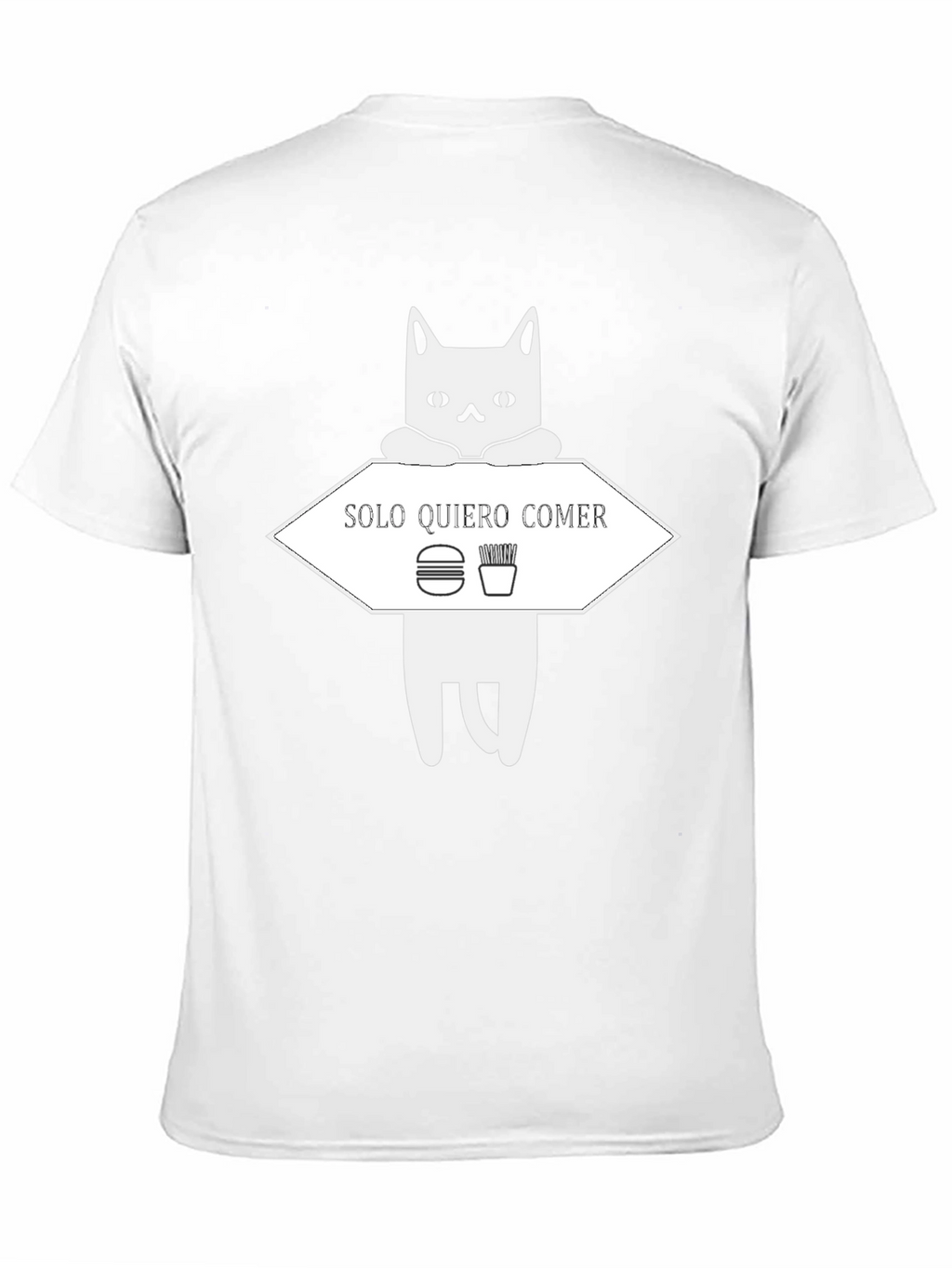 Solo Quiero Comer Funny Cat T-Shirt