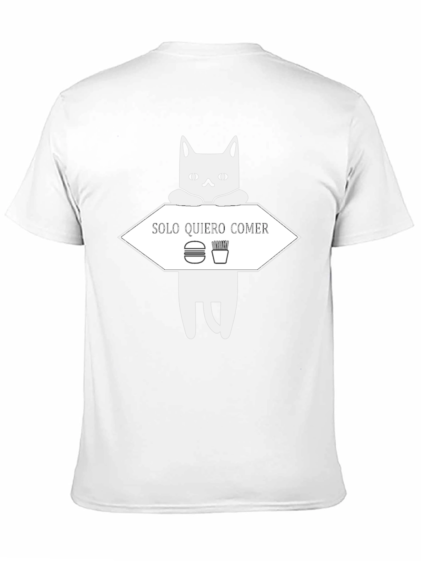 Solo Quiero Comer Funny Cat T-Shirt